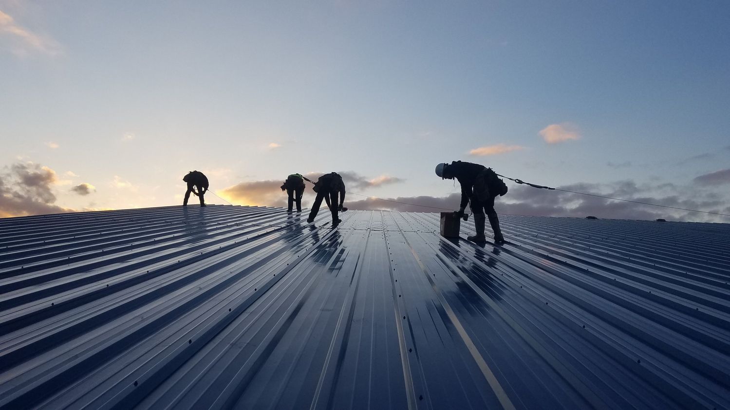 Crew on Roof Great Pic